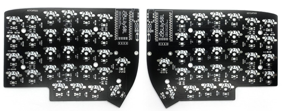 Lily58L Split PCB